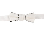 ALEXIS MABILLE Mens Bow Tie Cotton Paquerette Stylish White MADE IN FRANCE - $194.39