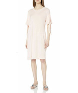 M Made in Italy Women&#39;s Short Sleeve T-Shirt Dress Bow at Sleeve Sz M PI... - $25.60 CAD