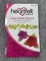 Heartfelt Creations Craft Dies Large Classic Petunia 3pcs HCD1-7140 Card... - $29.69