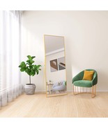 Gold Full Length Mirror | 64x24&quot; Tempered Glass - $2,589.18 MXN