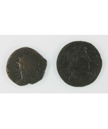 Ancient Roman Empire 2-Coin Set Emperor Claudius II Gothicus &amp; Emperor V... - €44,84 EUR