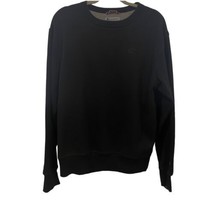 Champion Powerblend Men&#39;s Medium Pullover Black Long Sleeve Sweater Shirt S0888 - £8.15 GBP