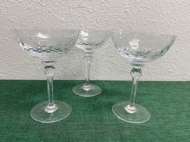 Set of 2 Rogaska Crystal GALLIA Champagne or Margarita Glasses - £58.72 GBP