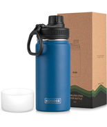 Koodee Water Bottle -16 Oz Stainless Steel Double Wall Vacuum Insulated ... - £17.03 GBP