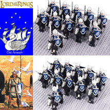 140pcs LOTR Swan Knights Gondor Dol Amroth Cavalry Minifigures Toys - £14.14 GBP+