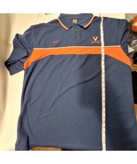 Virginia Cavaliers Nike Team Polo Mens XL Dri Fit Football NCAA Blue Vin... - €21,45 EUR