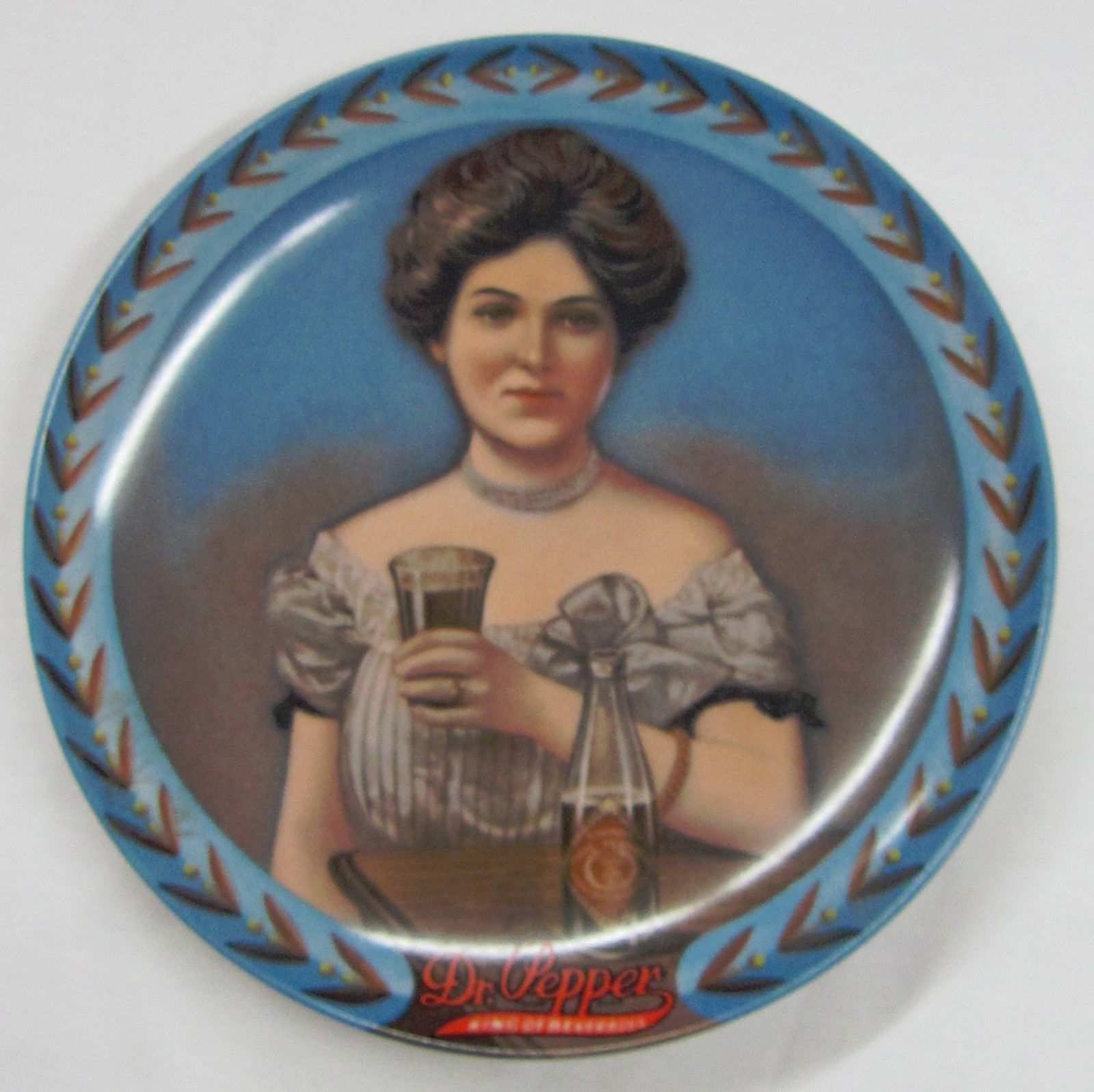 Dr. Pepper Girl Plate  - Nostalgia and shy Charm 1983 Certified Limited Edition - $66.83