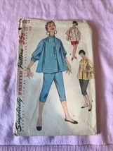 Vintage Simplicity Pattern 1027 Maternity Blouse Crop Pants sz 13 Bust 31 CUT  - $20.42