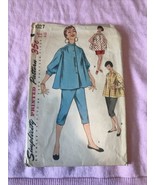 Vintage Simplicity Pattern 1027 Maternity Blouse Crop Pants sz 13 Bust 3... - £16.27 GBP