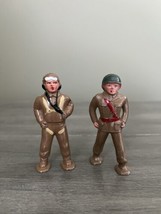 Vintage Barclay WWII Infantry Man Soldier &amp; Aviator Paratrooper - Set of 2 - £30.07 GBP