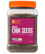 BetterBody Foods Organic Chia Seeds - Omega-3, Non-GMO, Gluten-Free, Ket... - $396.29 MXN