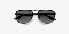  Prada SPS60U  Black/Gunmetal/Gray Square Sunglasses - £126.13 GBP