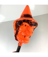 Vtg Halloween Bayshore Blow Mold Witch Head Noise Maker 1960s Horror Head - $1,228.68 MXN
