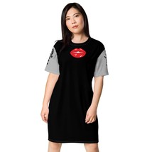 Black and Silver Lips t-shirt dress - £46.53 GBP