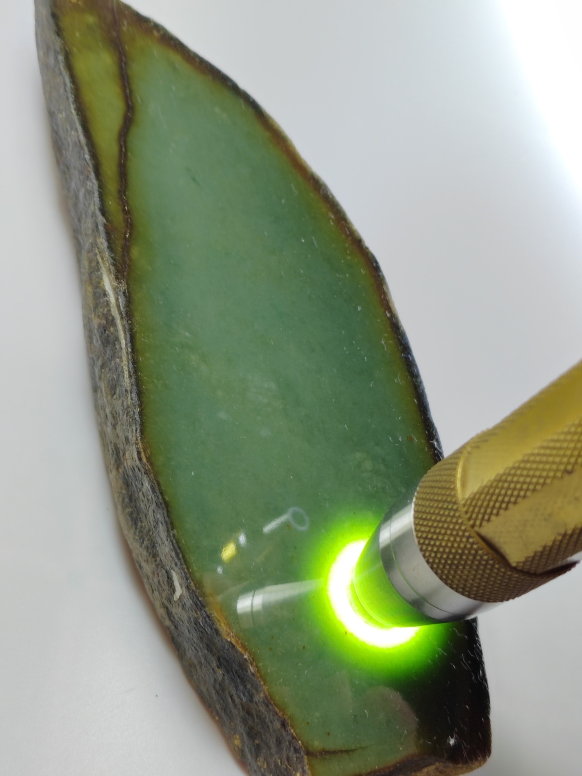 Icy Ice Vintage Old Green Burma Jadeite Jade Rough Stone # 737 gram # 3685 carat Item image 2
