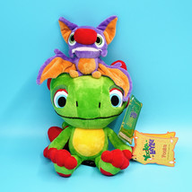 Yooka-Laylee Plush Plushie Set w/ Magnetic Head Claws 9″ &amp; 5″ Tall Official NWT - £234.27 GBP