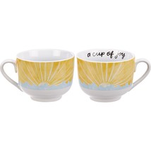 A Cup of Joy Mug Stoneware 20 Oz. Stoneware Mug Inspiration Collection - £19.41 GBP