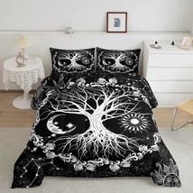 Tree Of Life Boys Comforter Set Queen Size Sun And Moon Bedding Set Kids Teens B - $42.99