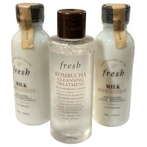 Fresh Kombucha Face Cleansing Treatment Essence &amp;2 Fresh Milk Body Milk ... - $47.48 CAD