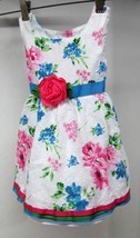 Sweet Heart Rose Dress Summer Floral Pink Rose w Tulle Ruffle 24 Months  D61 - £20.75 GBP