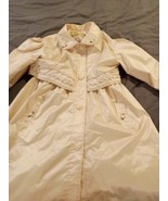 F.W. Fischer Outerwear- Vintage Raincoat- Cream -Size 6 - €12,54 EUR
