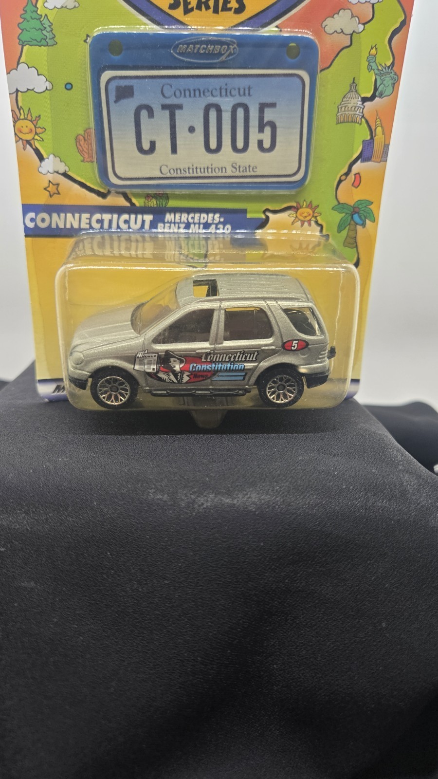Matchbox Across America 50th Birthday Series CT 005 Mattel Wheel Car Connecticut Item image 3