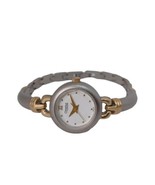 Caravelle by Bulova Womens Petite Two-Tone Watch, Silver Dial, Steel Gol... - $39.59