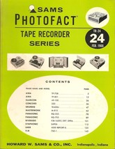 Vintage Sams Photofact Tape Recorder Series Volume TR-24 - Feb. 1966 - £15.63 GBP