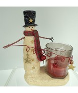 2012 Yankee Candle Snowman w/ Jingle Bells Votive Holder - £11.45 GBP