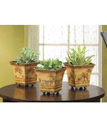 SET OF 3 SAFARI POTS - $20.58 CAD