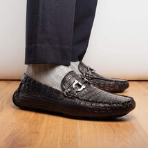 Parma Genuine Caiman Belly Slipon Loafer Blackcherry image 10