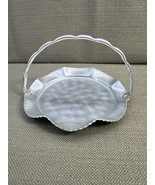 Vintage Hammered Aluminum Tray/Candy Dish Ruffled Edge Hand Forged with ... - $12.35