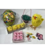 Easter Lot - Miniature Wire Basket ,Chick, Mini Chicks, Orns, Nestler Egg C - €12,03 EUR