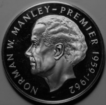 Jamaica 5 Dollars, 1977 Silver Proof~Norman W. Manley-Premi~10K Minted~RARE~Fr/S - £32.22 GBP