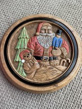 Santa Claus with Gifts - Hand Carved Wooden Sculpture - $154.28