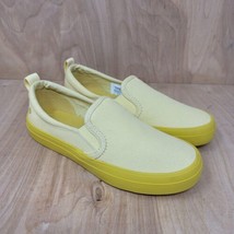 Sperry Top Sider Womens Loafers Sz 6 M Pastel Yellow Slip On Canvas Shoes - $32.19