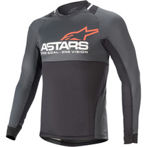 Alpinestars Mens MTB Drop 8.0 Jersey - Long-Sleeve Large Black/Coral - £64.25 GBP