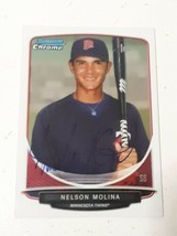 Nelson Molina Minnesota Twins 2013 Bowman Chrome Autograph Card #BDPP76 ... - $4.94