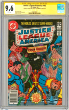 CGC SS 9.6 SIGNED X2 George Perez John Beatty JLA #192 Batman Wonder Woman Flash - £156.34 GBP