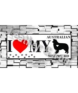 New I Love My Australian Shepherd Dog Design Checkbook Cover - $189.11 MXN