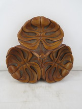 Vintage Tiki Serving Tray - Monstera Leaf by Coco Joes - Made with Hapa Wood - £59.95 GBP