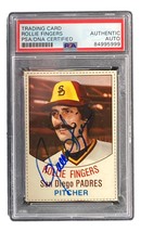 Rollie Fingers Signed San Diego Padres 1977 Hostess #137 Trading Card PSA/DNA - £68.68 GBP