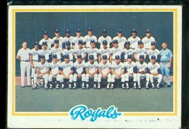 Vintage 1978 Topps Baseball Trading Card #724 Team Checklist Kansas City Royals - £6.57 GBP