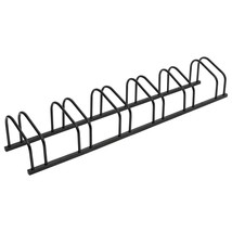 vidaXL Black Steel Bike Rack Holds Six Bikes With Multiple Hooks - $131.99