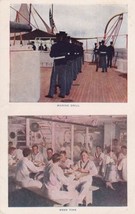 World War I Navy Ship Marine Drill Mess Time Postcard C43 - $2.99
