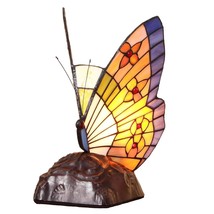 Butterfly Tiffany Style Stained Glass Accent Table Lamp Night Light For Living R - £98.71 GBP