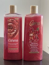 2x Caress Tahitian Renewal Exfoliating Body Wash Pomegranate &amp; Coconut M... - £22.22 GBP