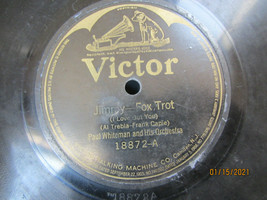 10&quot; 78 Rpm Record Victor 18872 Paul Whiteman JIMMY-FOX TROT/AFTER The Rain Fox T - £7.81 GBP