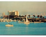 Harbor Island San Diego California CA UNP Chrome Postcard F21 - £2.33 GBP