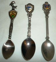 COLLECTIBLE SPOONS SET OF 3 MEMORABILIA BAHAMAS DOLPHIN - €3,47 EUR